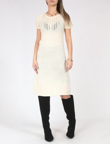 Rochie medie Zara, ecru