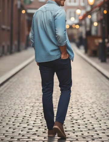 Blugi Zara, bleumarin