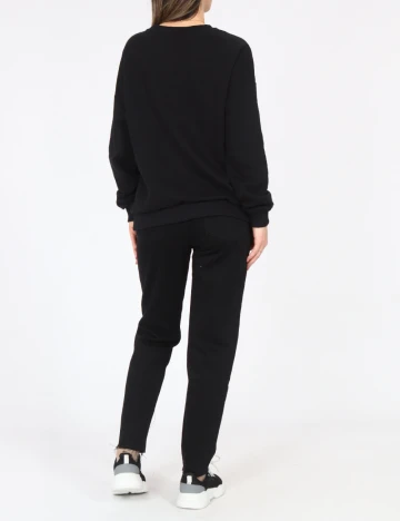 Bluza Oversize Bershka, negru Negru