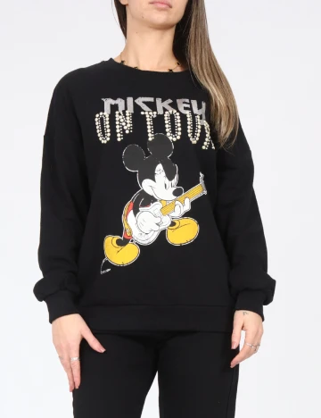 Bluza Oversize Bershka, negru Negru