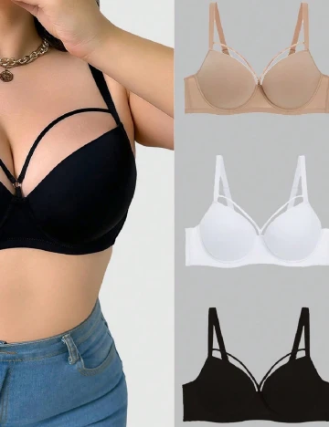 Set sutiene 3 bucati SHEIN, mix culori Mix culori