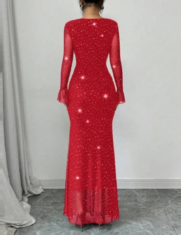 Rochie lunga SHEIN, rosu Rosu