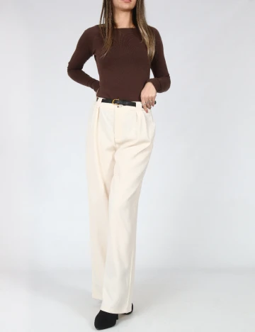 Pantaloni SHEIN, crem Crem