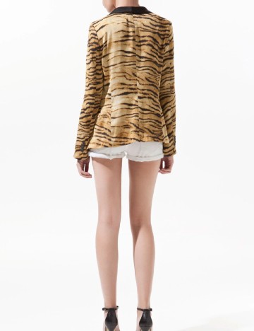 Blazer Zara, animal print