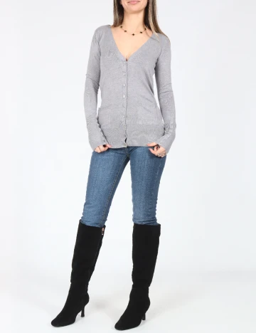 Cardigan Zara, gri Gri