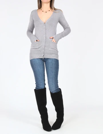 Cardigan Zara, gri Gri