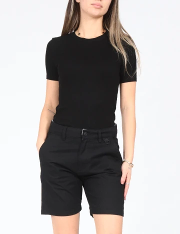 Pantaloni scurti Bershka, negru Negru