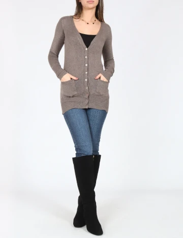 Cardigan Zara, maro deschis Maro