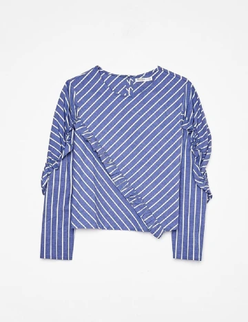 Bluza Bershka, albastru Albastru