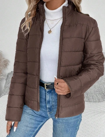 Geaca SHEIN, maro Maro