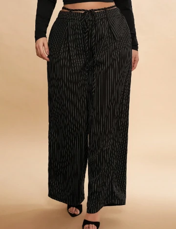 Pantaloni SHEIN CURVE, negru Negru