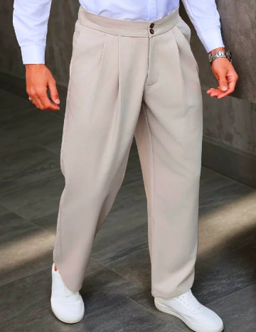 Pantaloni SHEIN, crem Crem