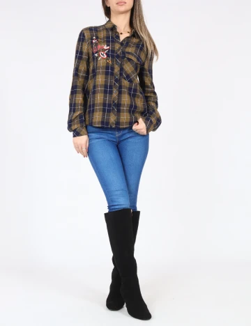 Camasa Bershka, kaki Verde