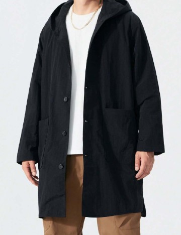 
						Jacheta SHEIN Plus Size Men, negru