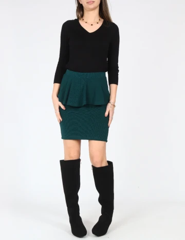 Fusta Bershka, verde Verde