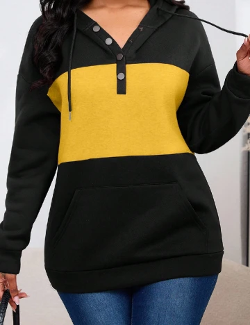 Hanorac SHEIN, negru Negru