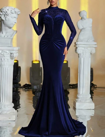 Rochie lunga SHEIN, albastru Albastru