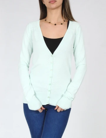 Cardigan Bershka, verde deschis Verde