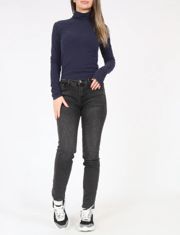 Blugi Pull&Bear, gri inchis Gri