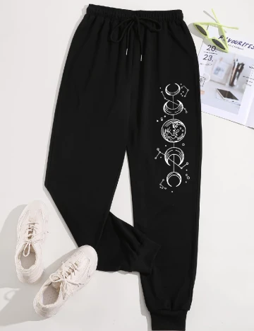 Pantaloni SHEIN, negru Negru