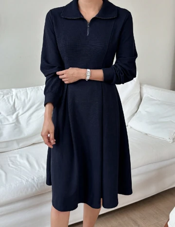 Rochie medie Dazy, albastru Albastru