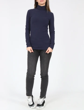 Bluza Bershka, bleumarin Albastru