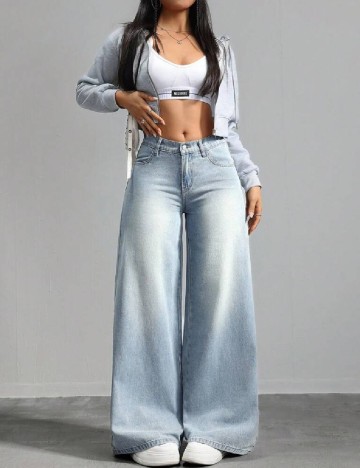 
						Blugi SHEIN, albastru