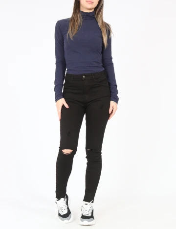 Blugi Bershka, negru Negru