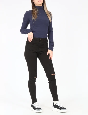 Blugi Bershka, negru Negru