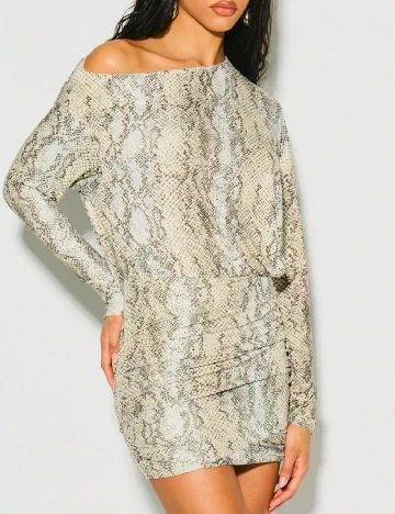 Rochie scurta SHEIN, imprimeu sarpe Animal print