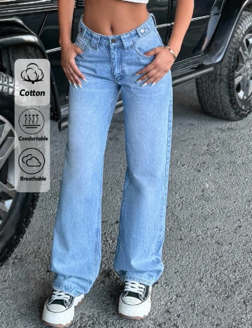 Blugi SHEIN, albastru Albastru