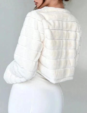 Jacheta SHEIN, alb Alb