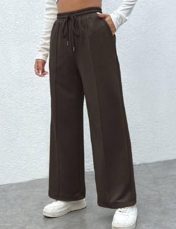 Pantaloni SHEIN, maro