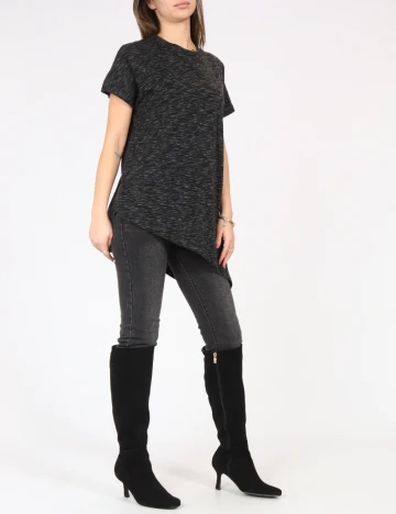 Bluza Oversize Pull&Bear, gri inchis Gri