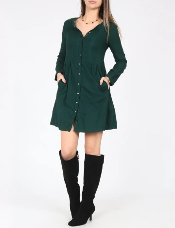 Rochie scurta Zara, verde Verde