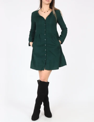 Rochie scurta Zara, verde Verde