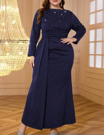 
						Rochie lunga SHEIN CURVE, bleumarin