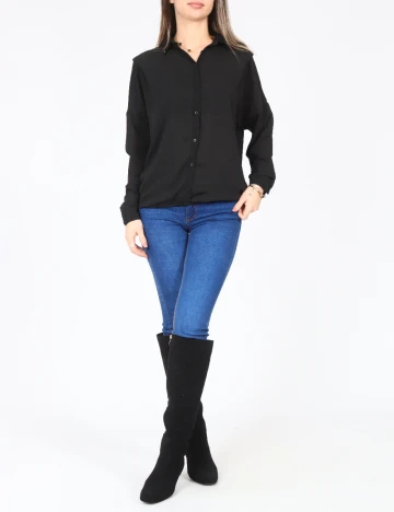 Camasa Bershka, negru Negru