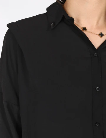 Camasa Bershka, negru Negru