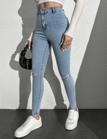 Blugi SHEIN, albastru Albastru