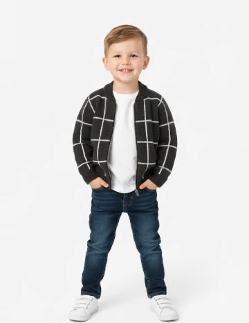 Cardigan Zara, gri inchis