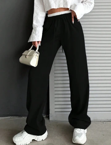 Pantaloni SHEIN, negru Negru