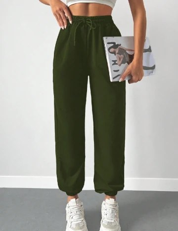 Pantaloni SHEIN, verde Verde