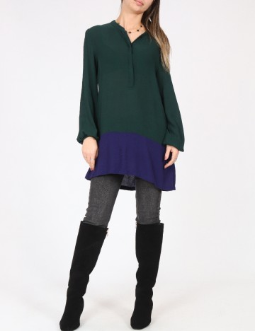 Camasa Zara, verde/albastru