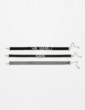 Set chockere 3 bucati Zara, negru Negru