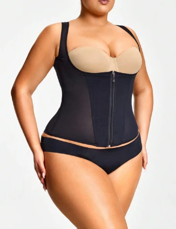 Corset SHEIN CURVE, negru Negru