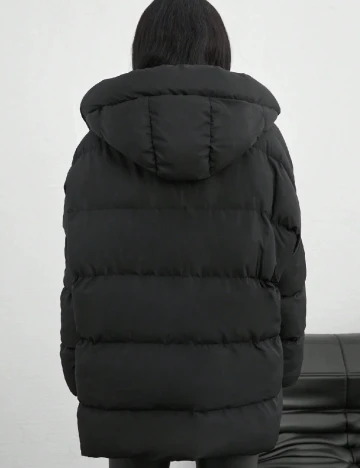 Geaca Oversize SHEIN, negru Negru