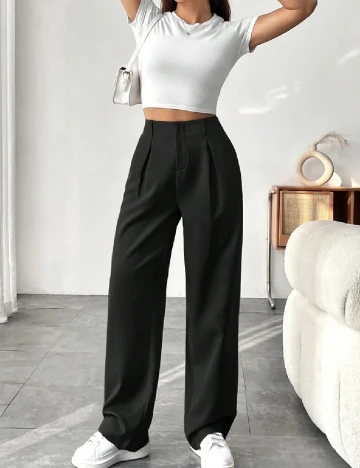 Pantaloni SHEIN, negru Negru