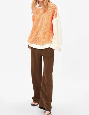 
						Bluza Zara, crem/portocaliu