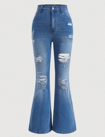 
						Blugi SHEIN CURVE, albastru